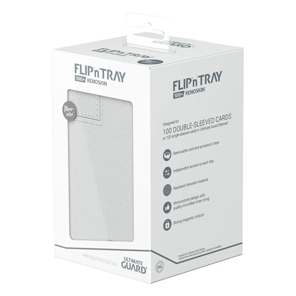 Ultimate Guard Flip`n`Tray 100+ XenoSkin Monocolor Biały zdjęcie produktu