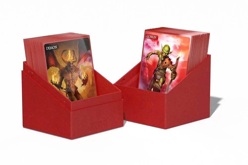 Ultimate Guard Return To Earth Boulder Deck Case 100+ Standard Size Red zdjęcie produktu