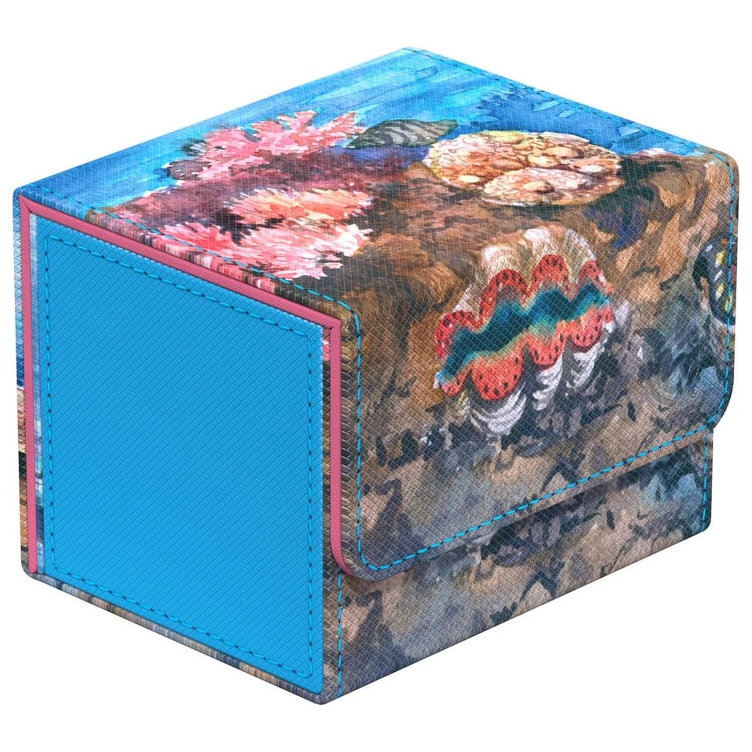 Ultimate Guard Sidewinder 100+ Xenoskin "Coral Places" - Seablue Hush zdjęcie produktu