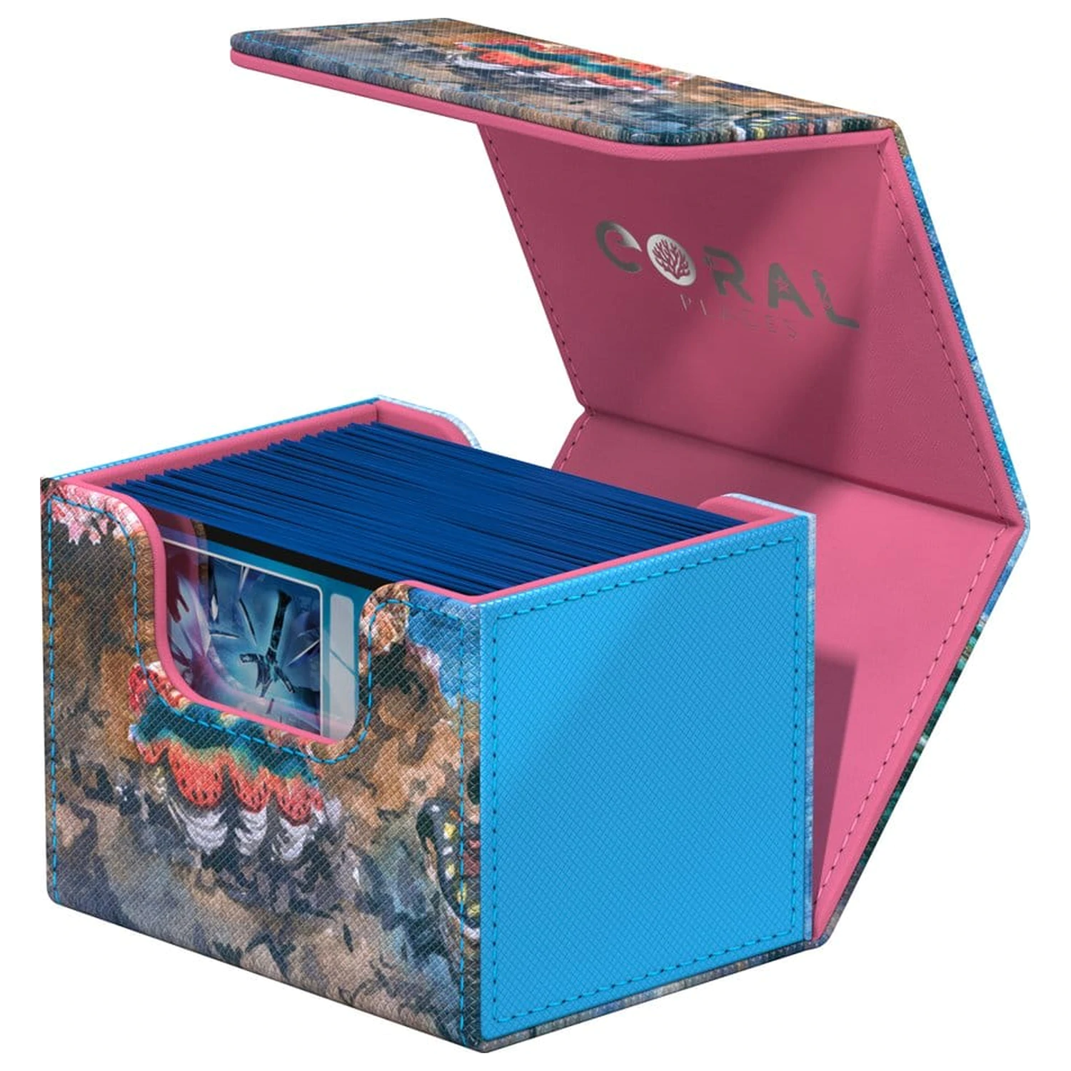 Ultimate Guard Sidewinder 100+ Xenoskin "Coral Places" - Seablue Hush zdjęcie produktu