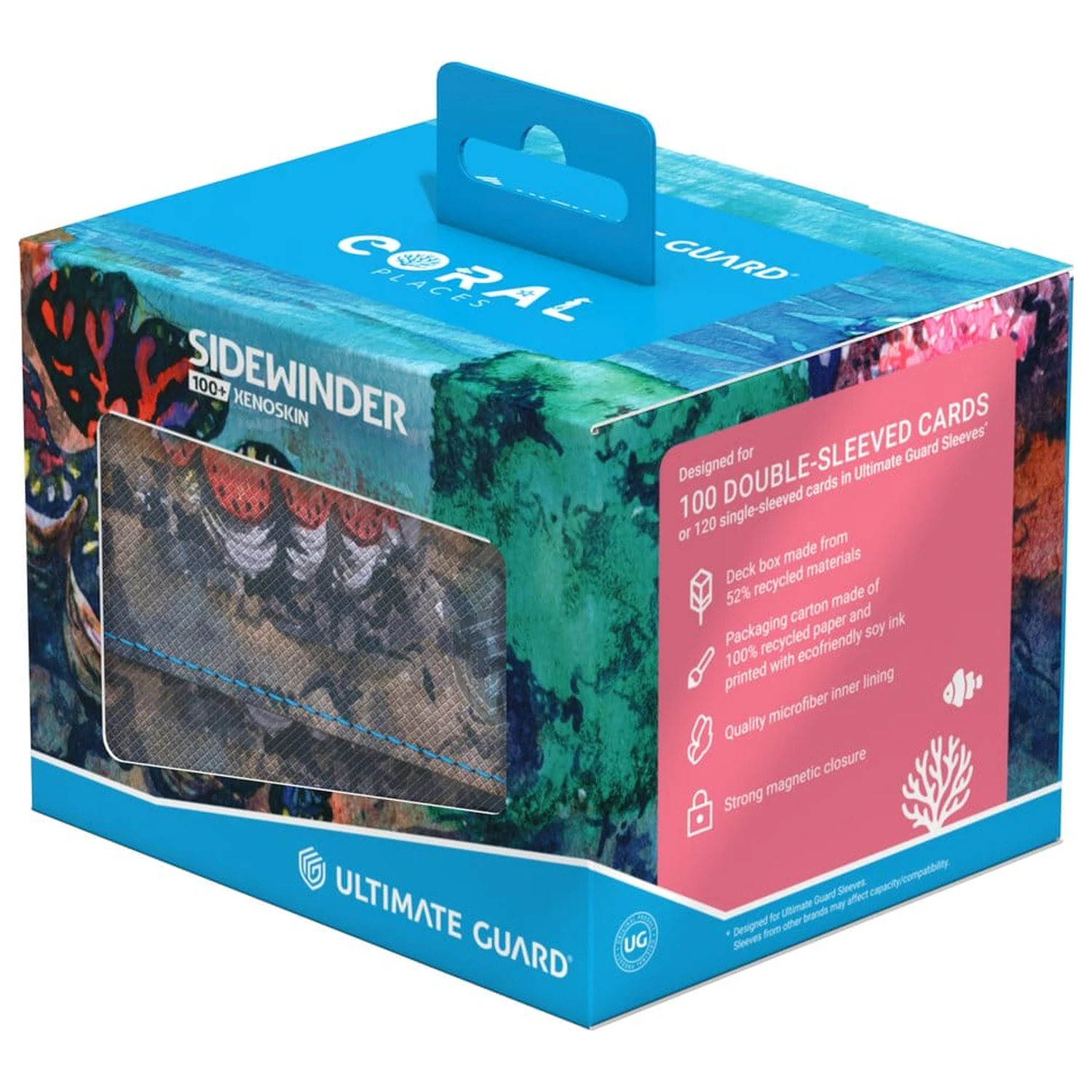 Ultimate Guard Sidewinder 100+ Xenoskin "Coral Places" - Seablue Hush zdjęcie produktu