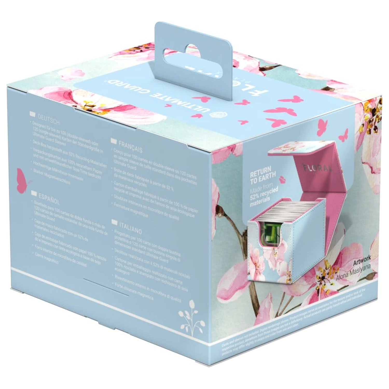 Ultimate Guard Sidewinder 100+ Xenoskin "Floral Places" - Cherry Blossom zdjęcie produktu