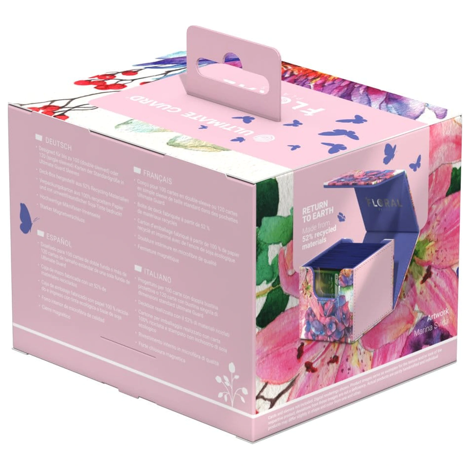 Ultimate Guard Sidewinder 100+ Xenoskin "Floral Places" - Lotus Bloom zdjęcie produktu