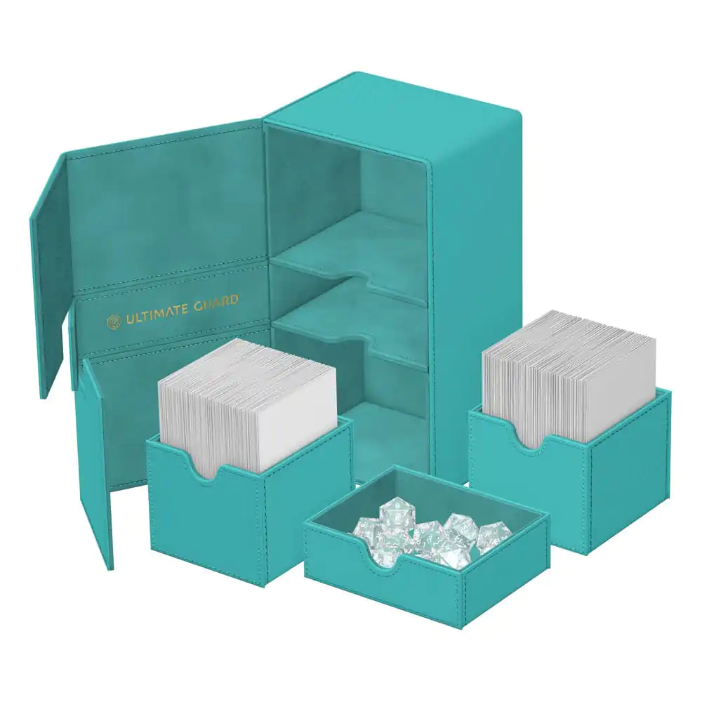 Ultimate Guard Twin Flip'n'Tray 200+ Xenoskin Edycja Letnia 2025 - Lagoon zdjęcie produktu