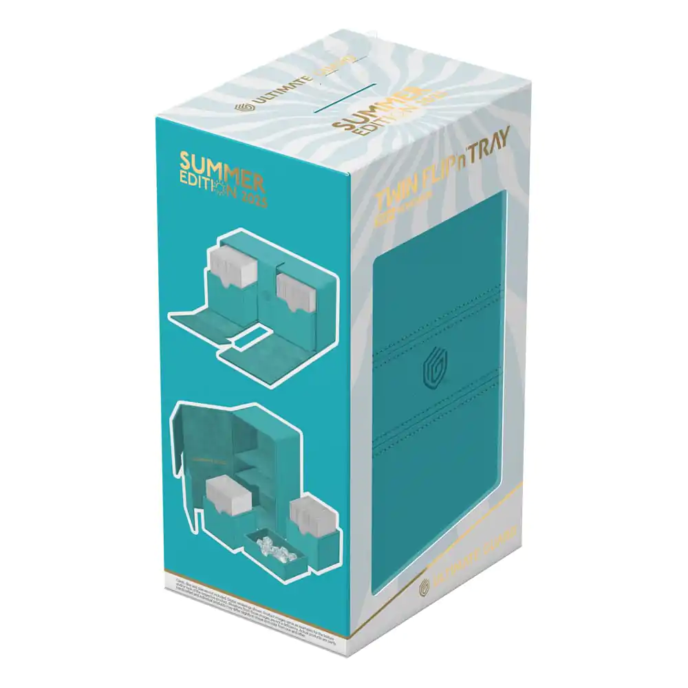 Ultimate Guard Twin Flip'n'Tray 200+ Xenoskin Edycja Letnia 2025 - Lagoon zdjęcie produktu