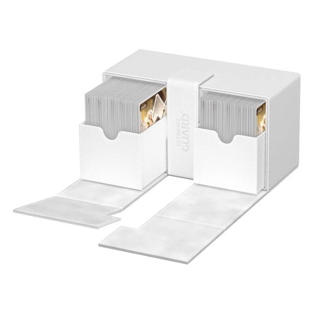 Ultimate Guard Twin Flip`n`Tray 200+ XenoSkin Monocolor White - Pojemnik na karty zdjęcie produktu