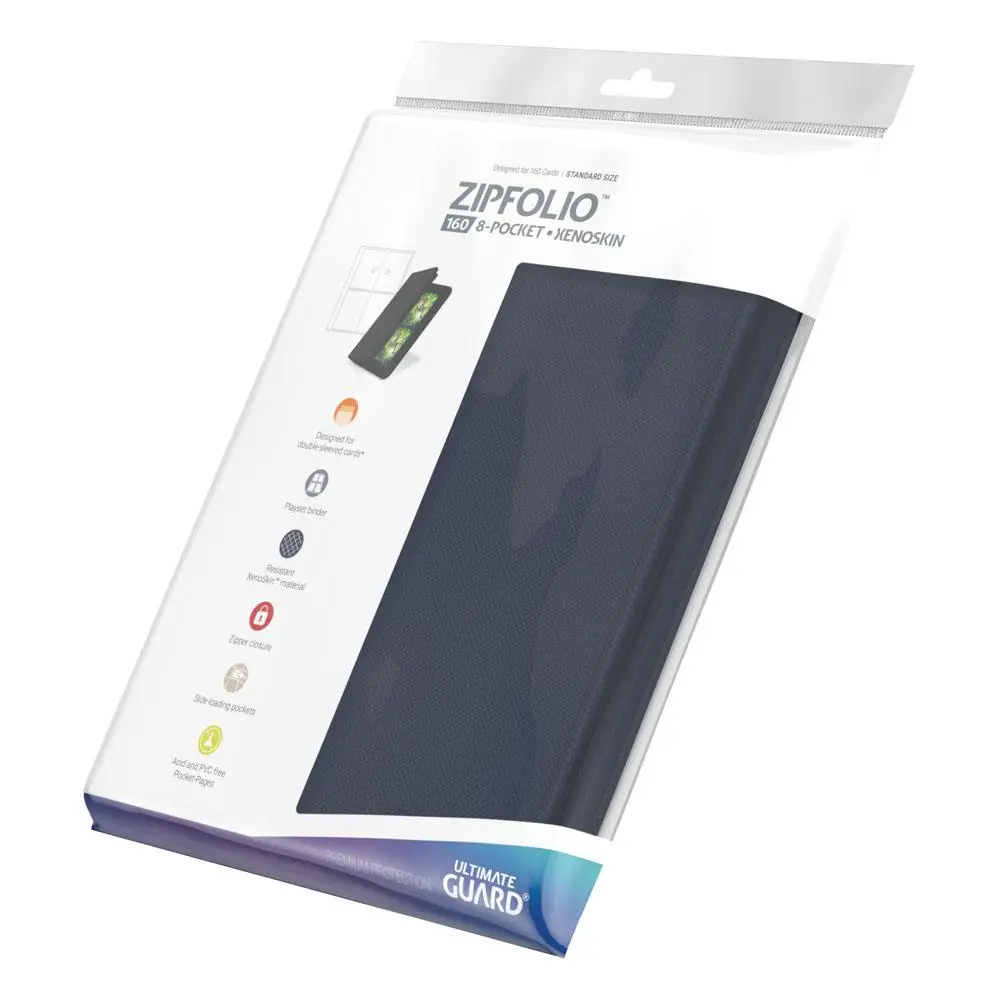 Ultimate Guard Zipfolio 160 - 8-kieszeniowy XenoSkin Niebieski zdjęcie produktu