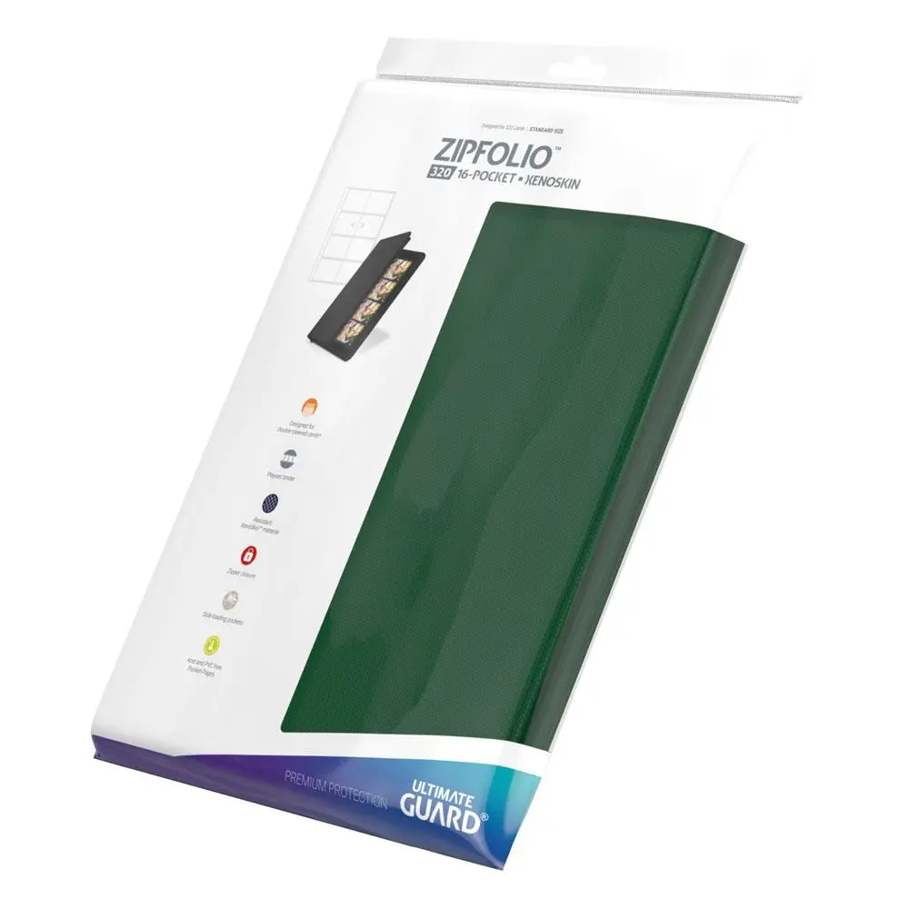 Ultimate Guard Zipfolio 320 - 16-Kieszeniowy XenoSkin Zielony zdjęcie produktu