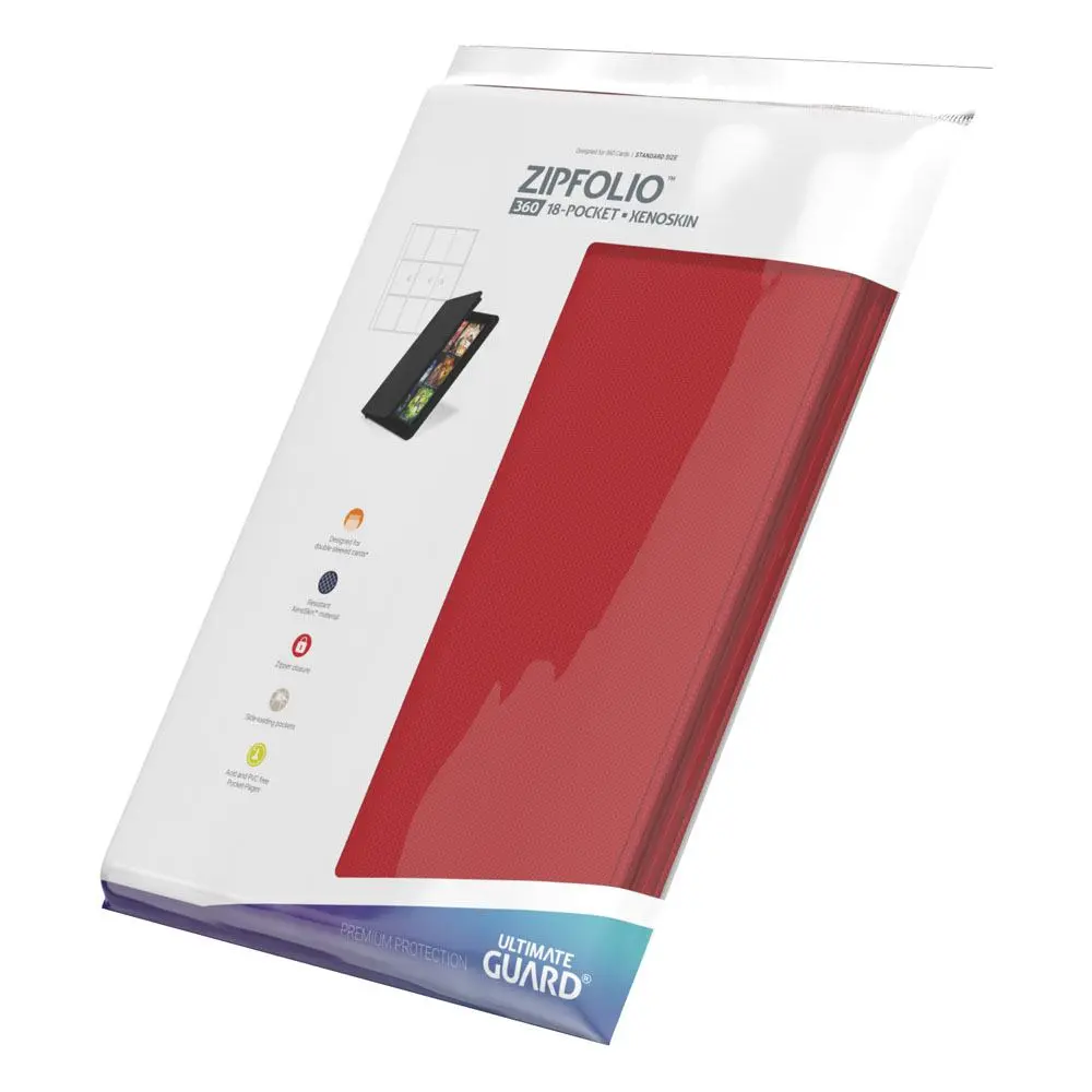 Ultimate Guard Zipfolio 360 - 18-kieszeniowy/a XenoSkin Red zdjęcie produktu