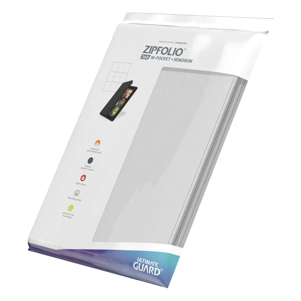 Ultimate Guard Zipfolio 360 - 18-kieszeniowy XenoSkin Biały zdjęcie produktu