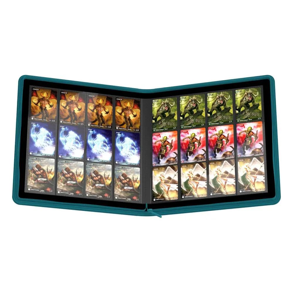 Ultimate Guard Zipfolio 480 - 24-kieszeniowy XenoSkin (Quadrow) - Petrol Blue zdjęcie produktu