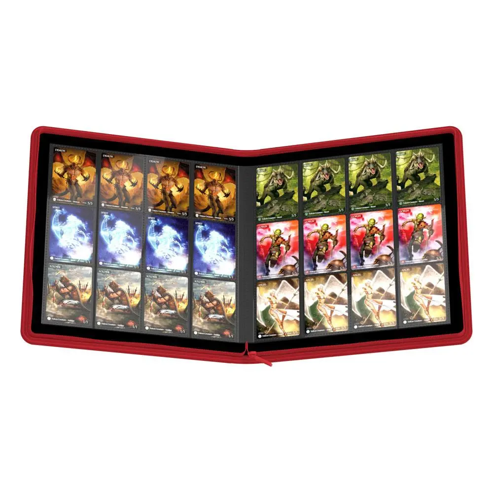Ultimate Guard Zipfolio 480 - 24-kieszeniowy XenoSkin (Quadrow) - Czerwony zdjęcie produktu