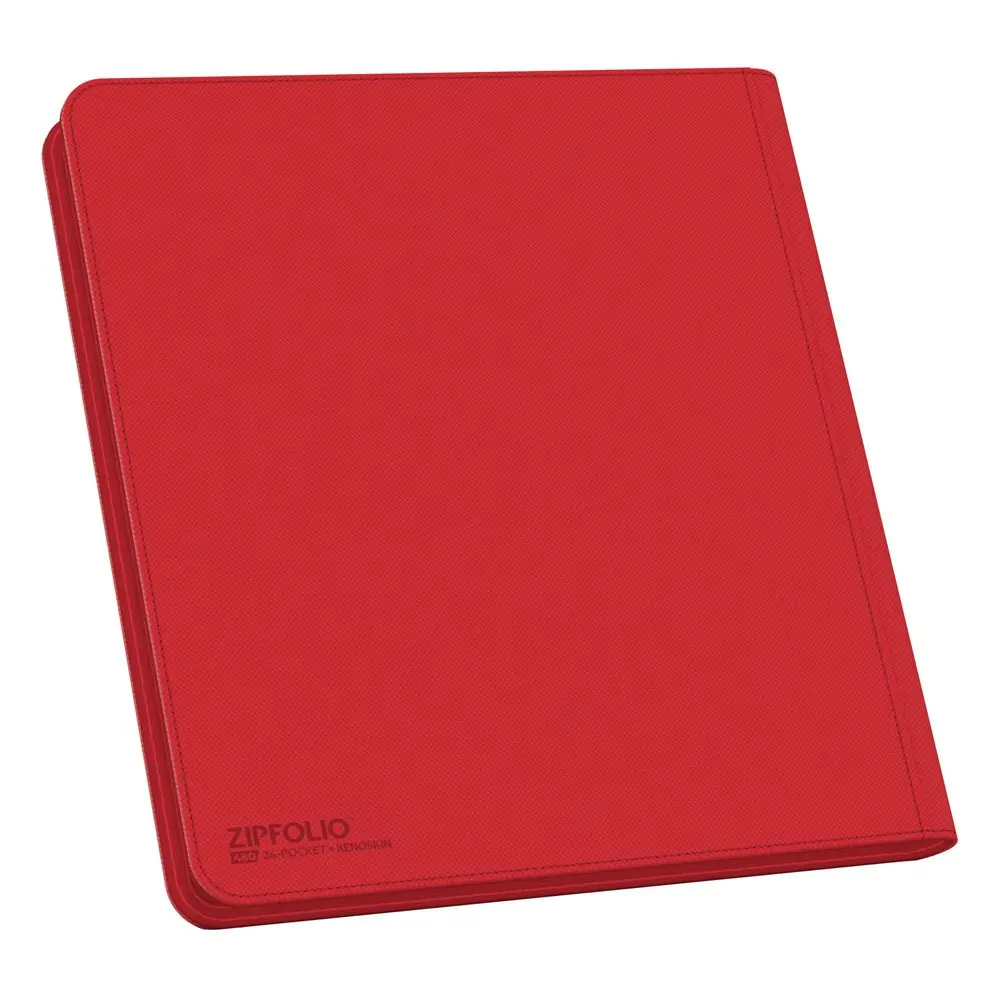 Ultimate Guard Zipfolio 480 - 24-kieszeniowy XenoSkin (Quadrow) - Czerwony zdjęcie produktu