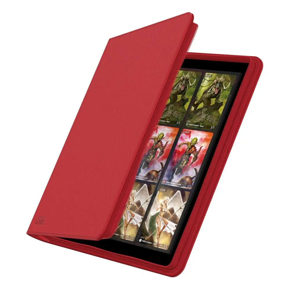 Ultimate Guard Zipfolio 480 - 24-kieszeniowy XenoSkin (Quadrow) - Czerwony zdjęcie produktu