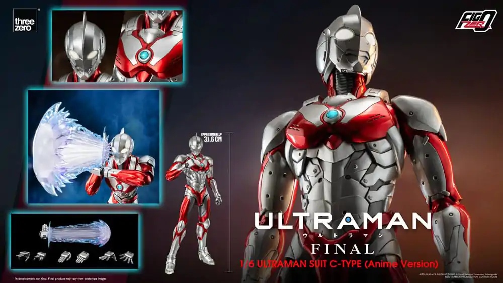 Figurka akcji Ultraman FigZero 1/6 Ultraman Suit C-Type (Anime Version) 31 cm zdjęcie produktu