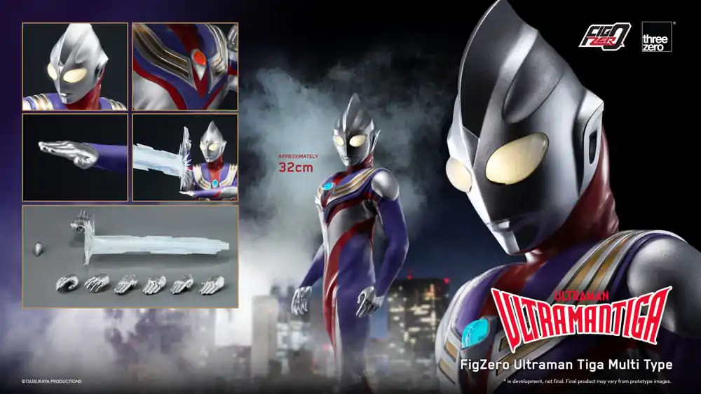 Figurka Akcji Ultraman Tiga FigZero 1/6 Ultraman Tiga Multi Type 32 cm zdjęcie produktu