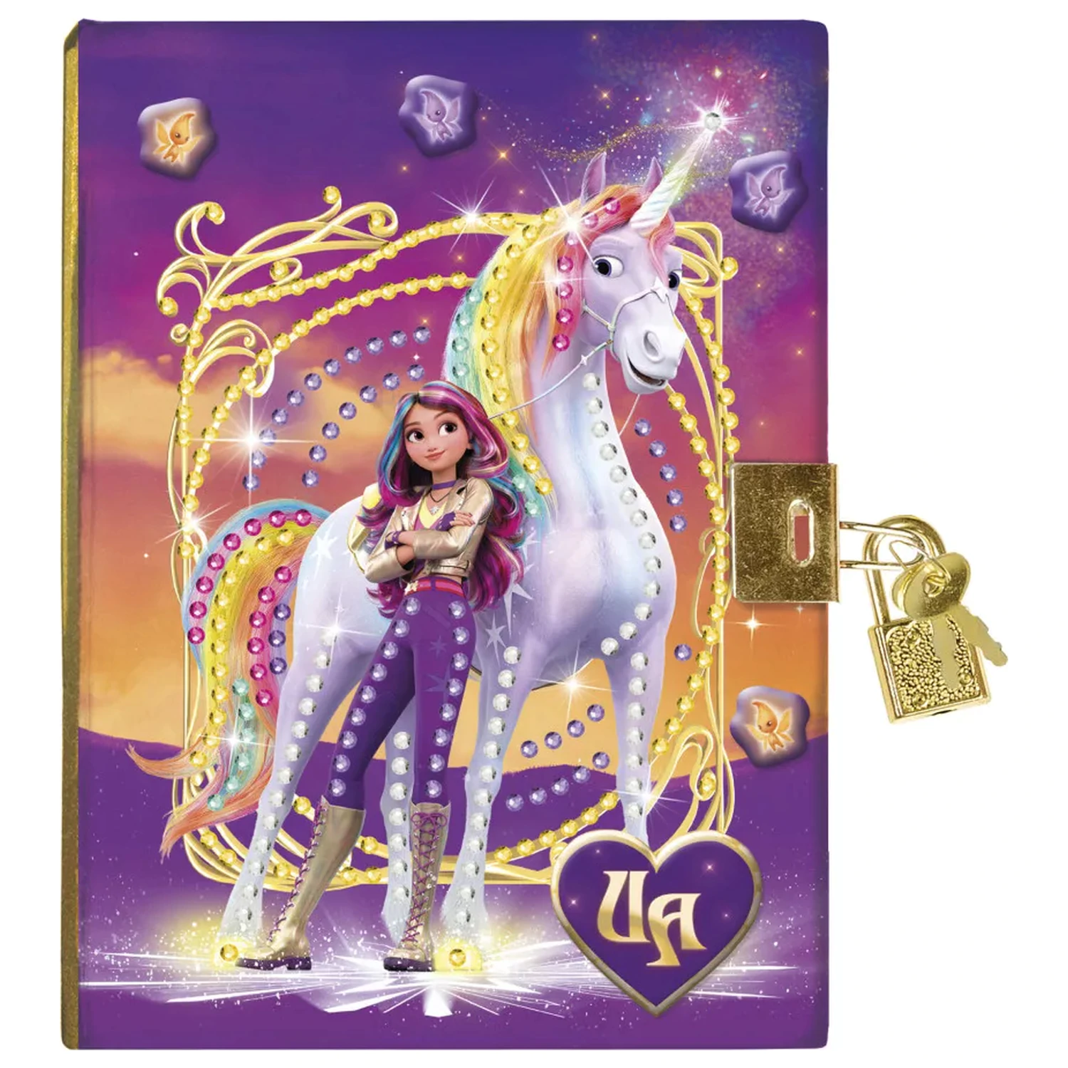 Unicorn Academy Friends Diamentowe Dotz Zamykany Pamiętnik zdjęcie produktu