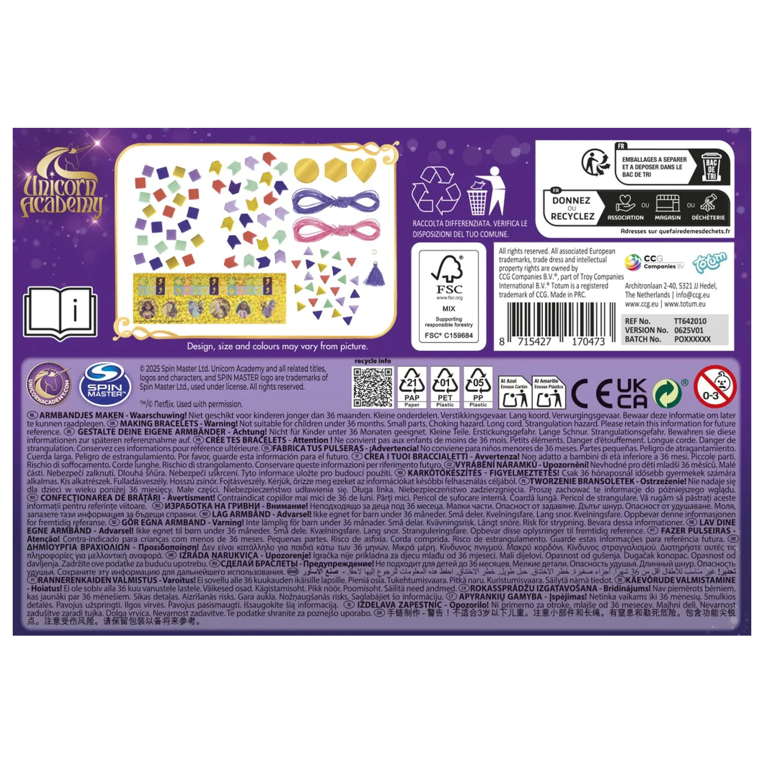 Unicorn Academy Friends Zestaw do Robienia Bransoletek zdjęcie produktu