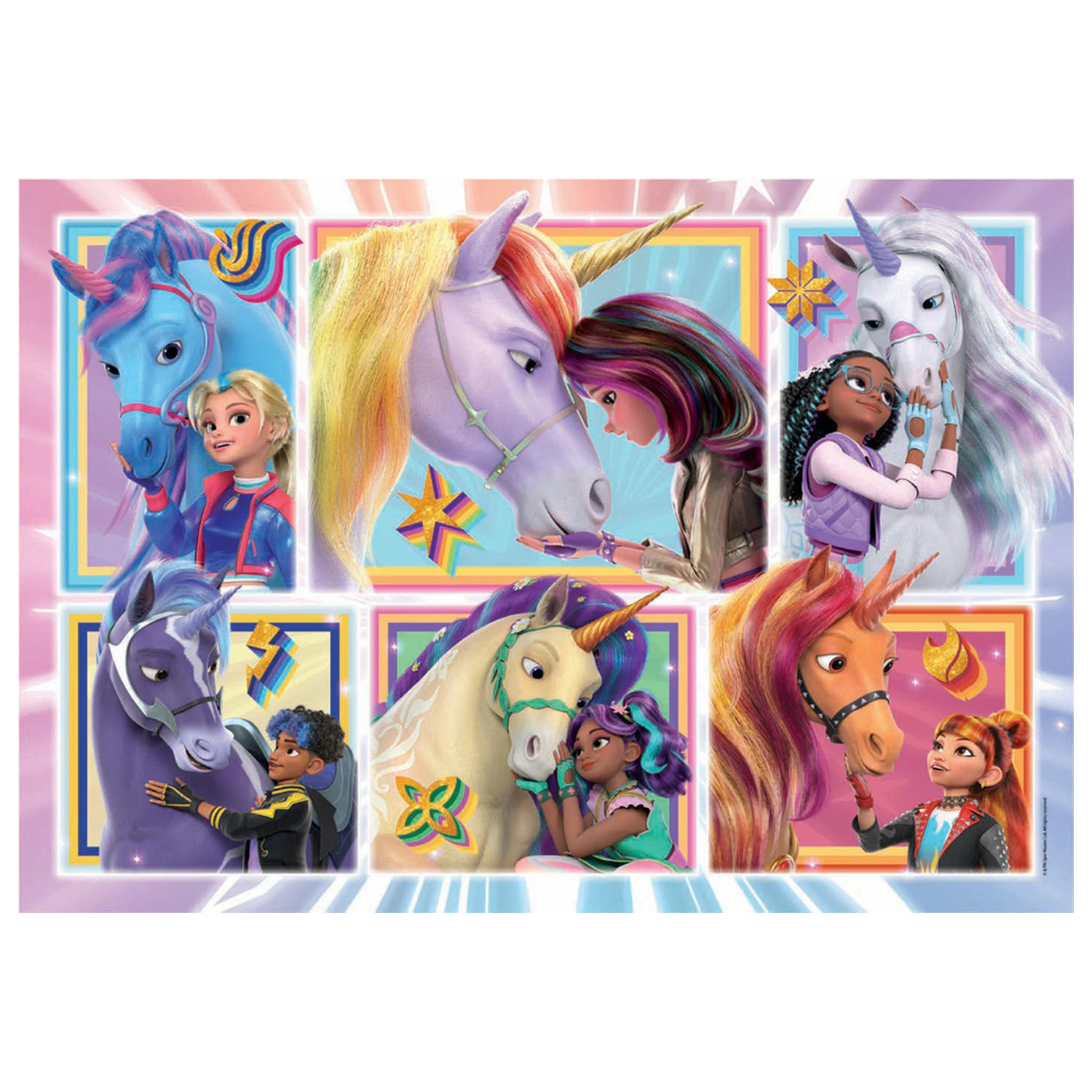 Unicorn Academy Friendship 104-częściowe Super puzzle zdjęcie produktu