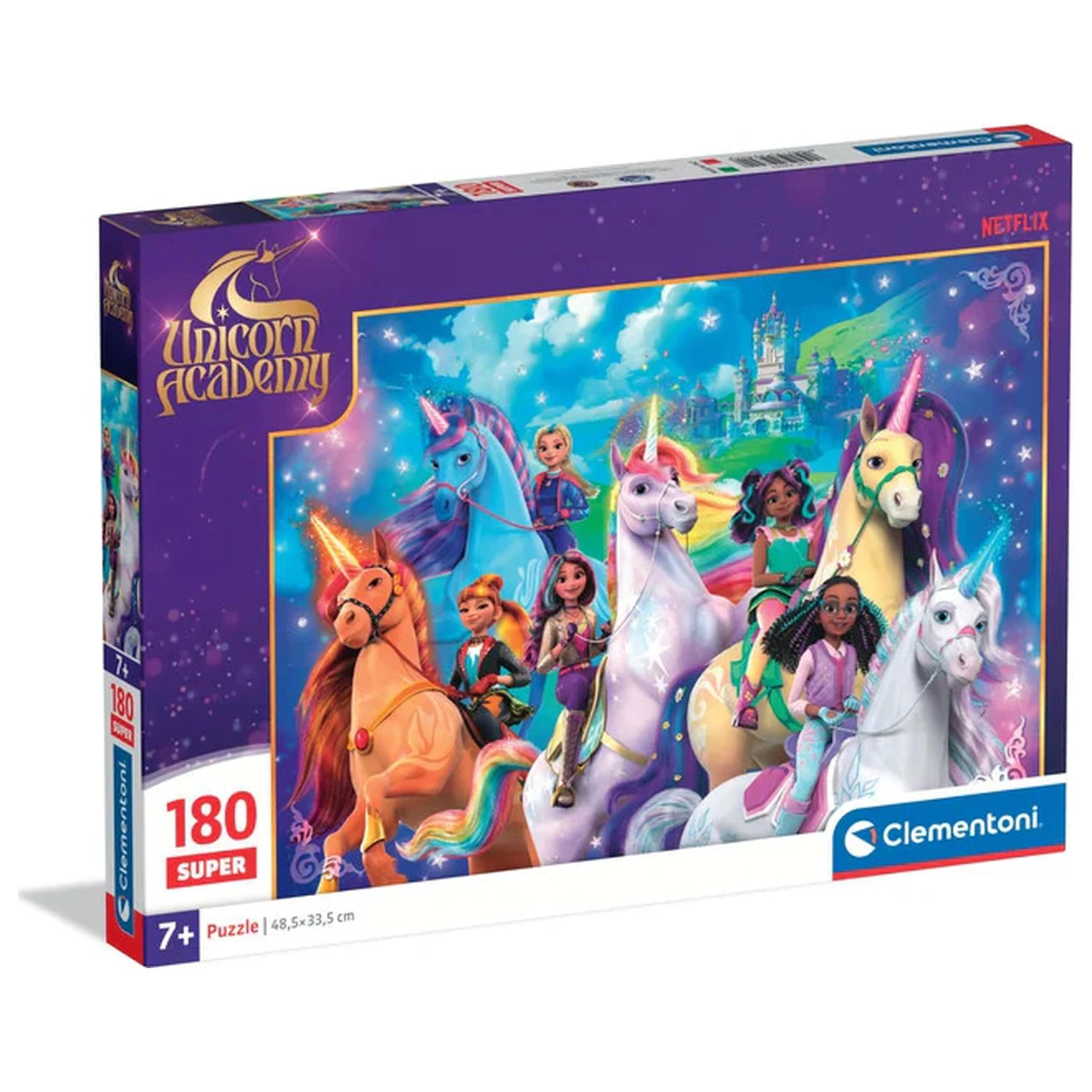 Unicorn Academy Rainbow Valley 180-elementowe puzzle zdjęcie produktu