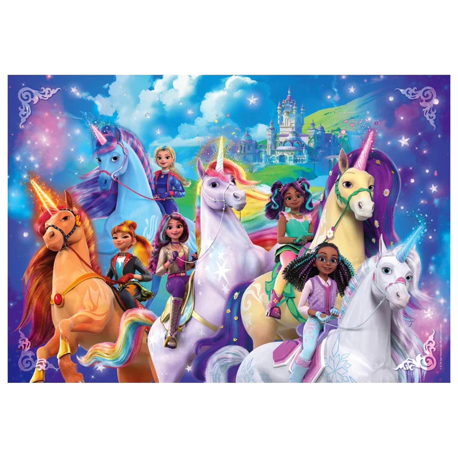 Unicorn Academy Rainbow Valley 180-elementowe puzzle zdjęcie produktu