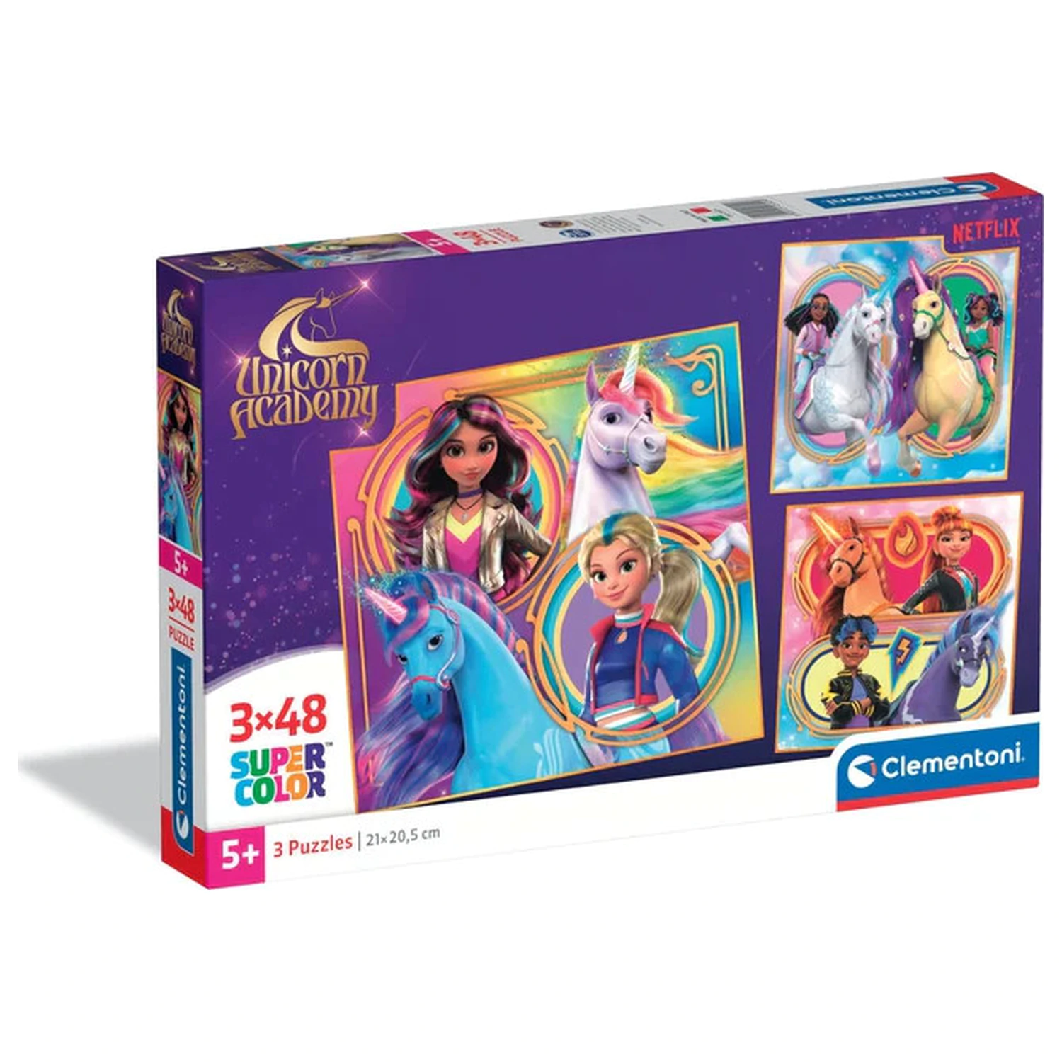 Unicorn Academy Riders 3x48-częściowe puzzle zdjęcie produktu