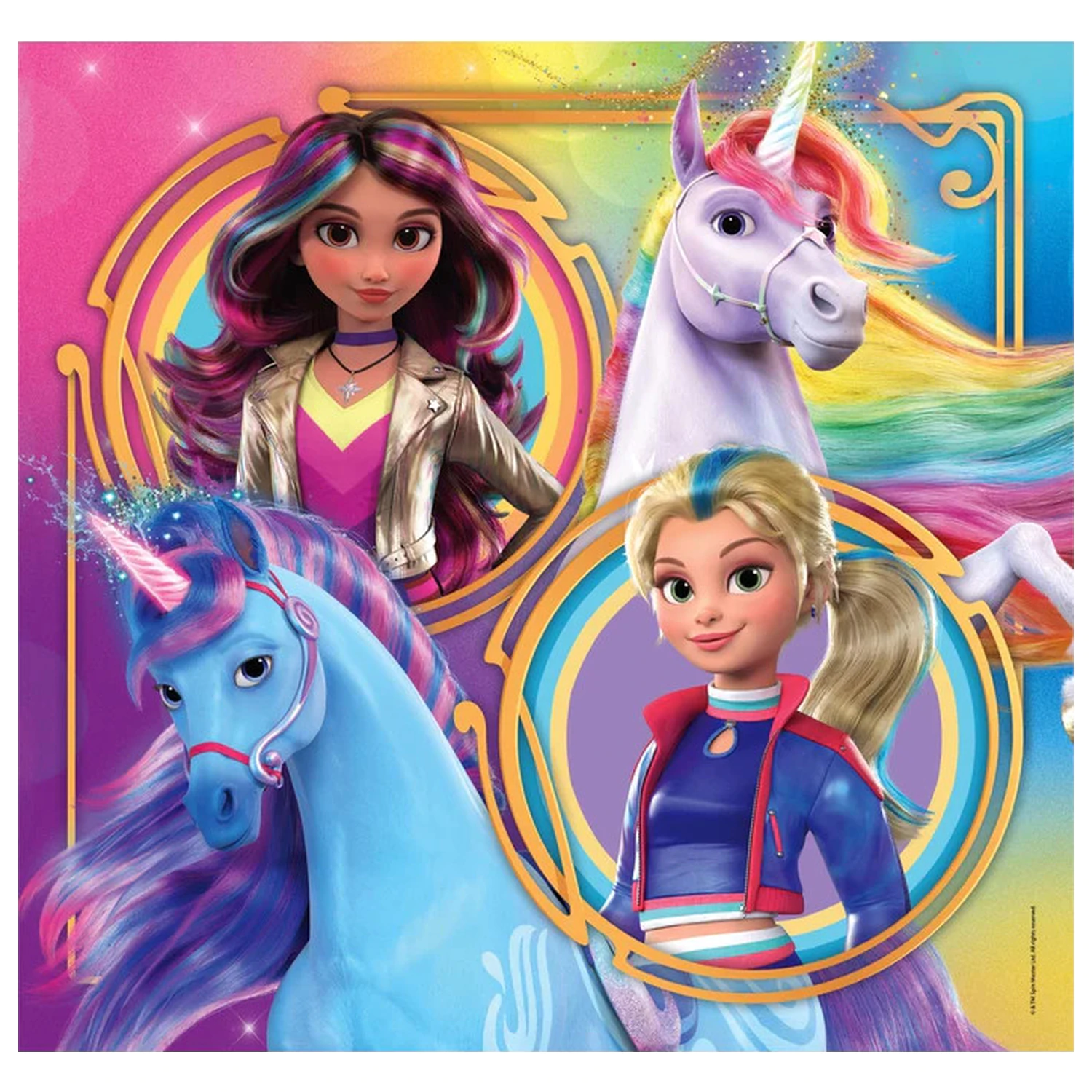 Unicorn Academy Riders 3x48-częściowe puzzle zdjęcie produktu