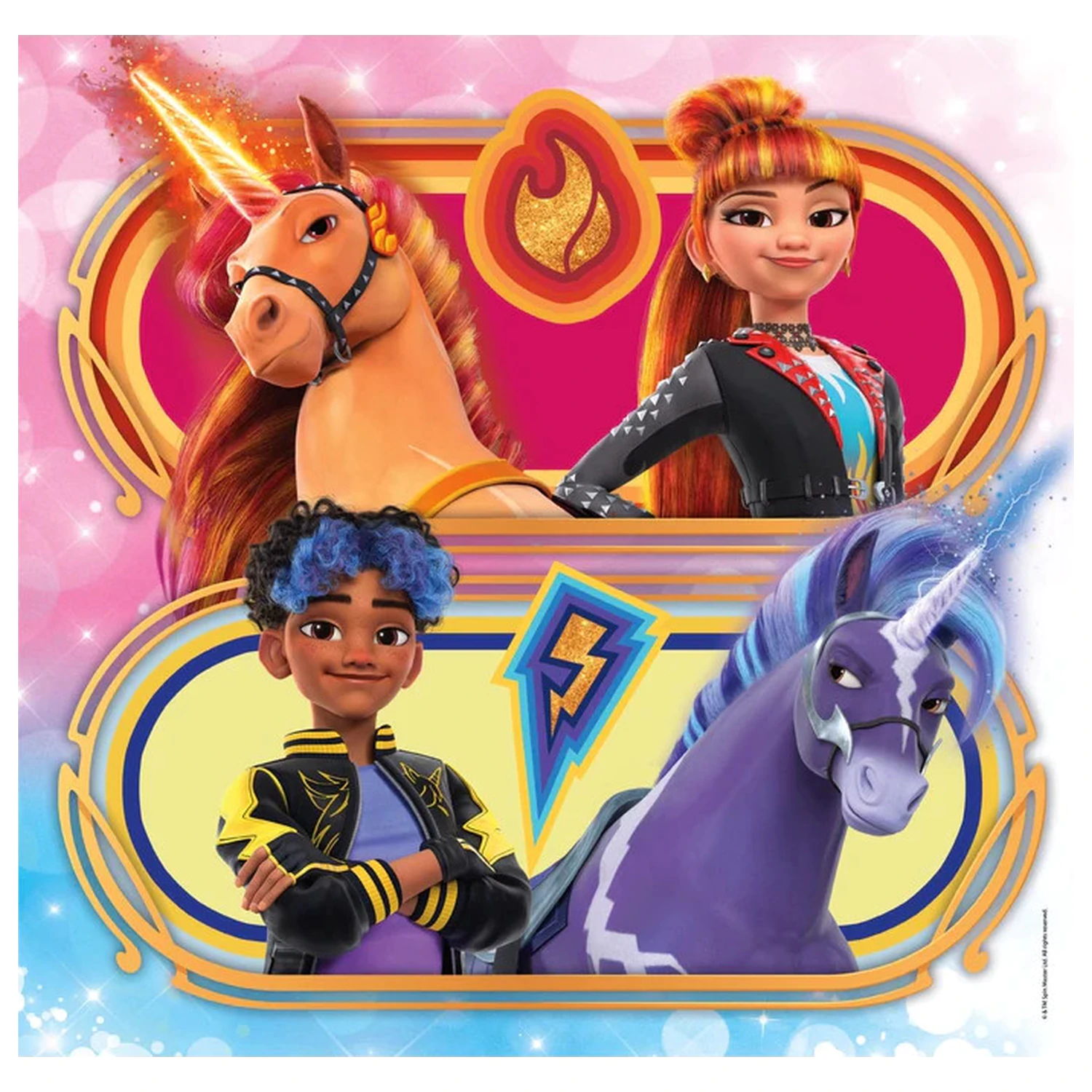 Unicorn Academy Riders 3x48-częściowe puzzle zdjęcie produktu