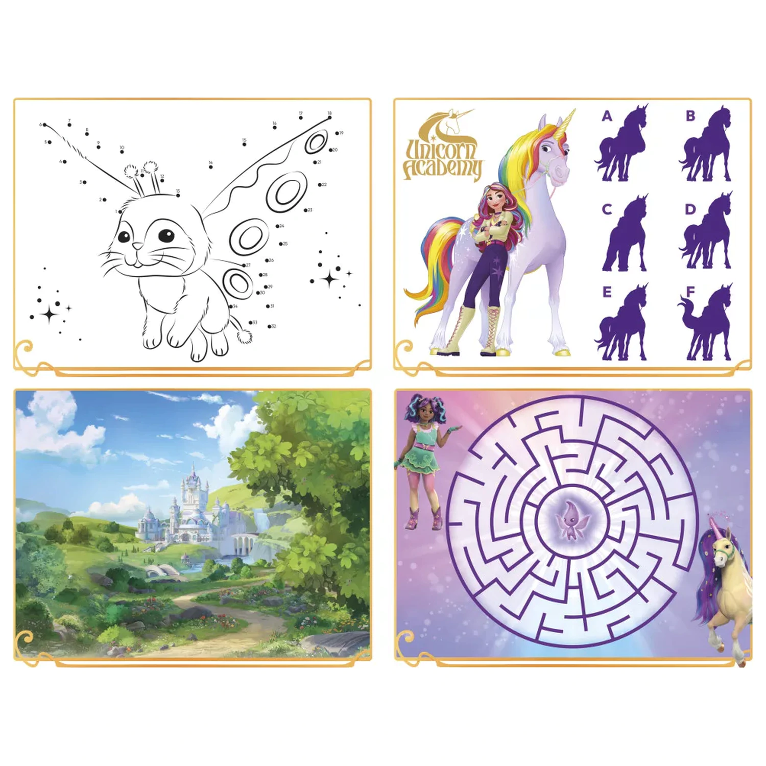 Unicorn Academy Super Zestaw Naklejek z Zabawką zdjęcie produktu