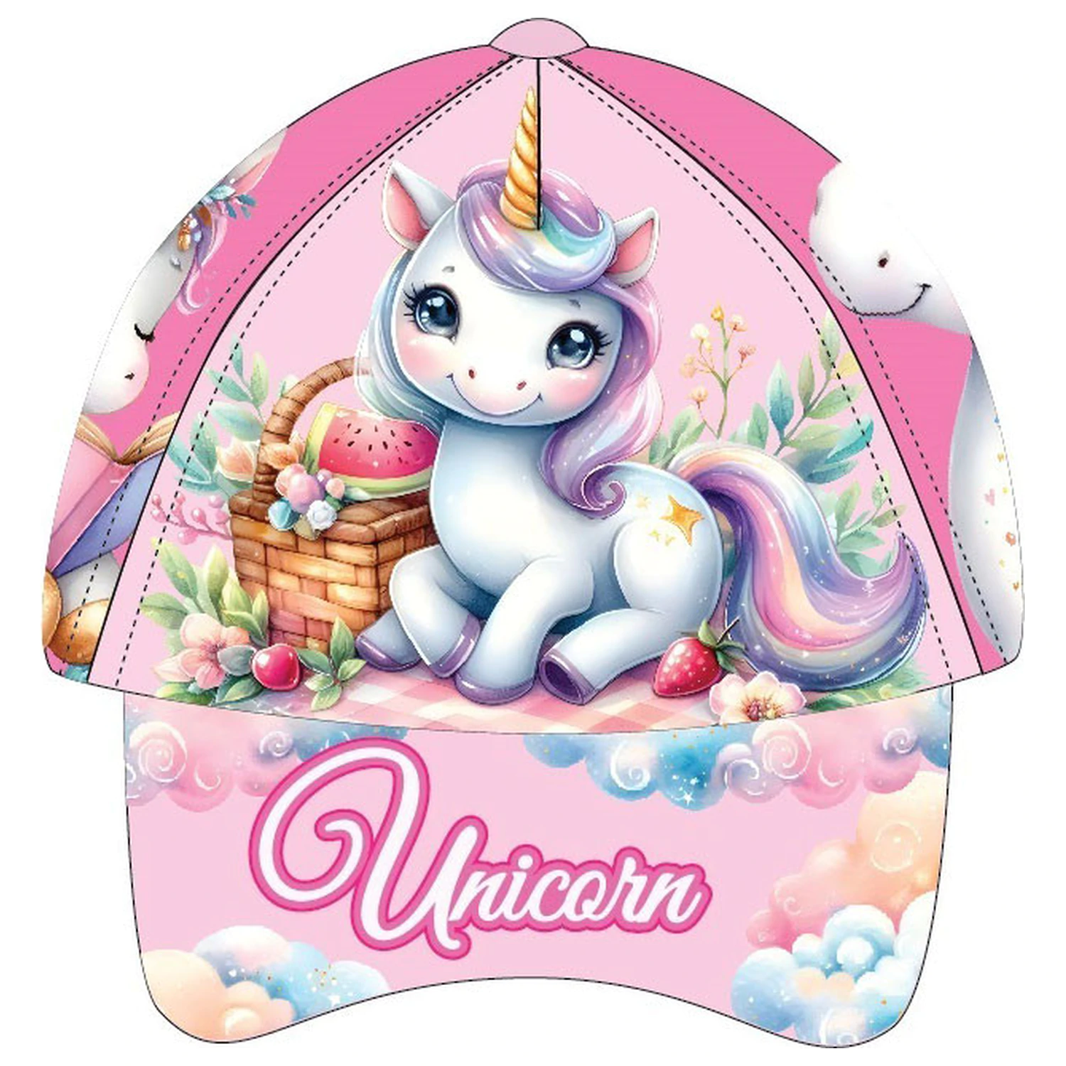 Unicorn Clouds czapka baseballowa dziecięca 53 cm zdjęcie produktu