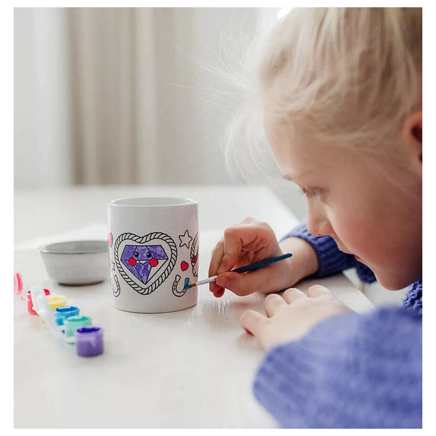 Unicorn Heart kubek z porcelany do malowania 235 ml zdjęcie produktu
