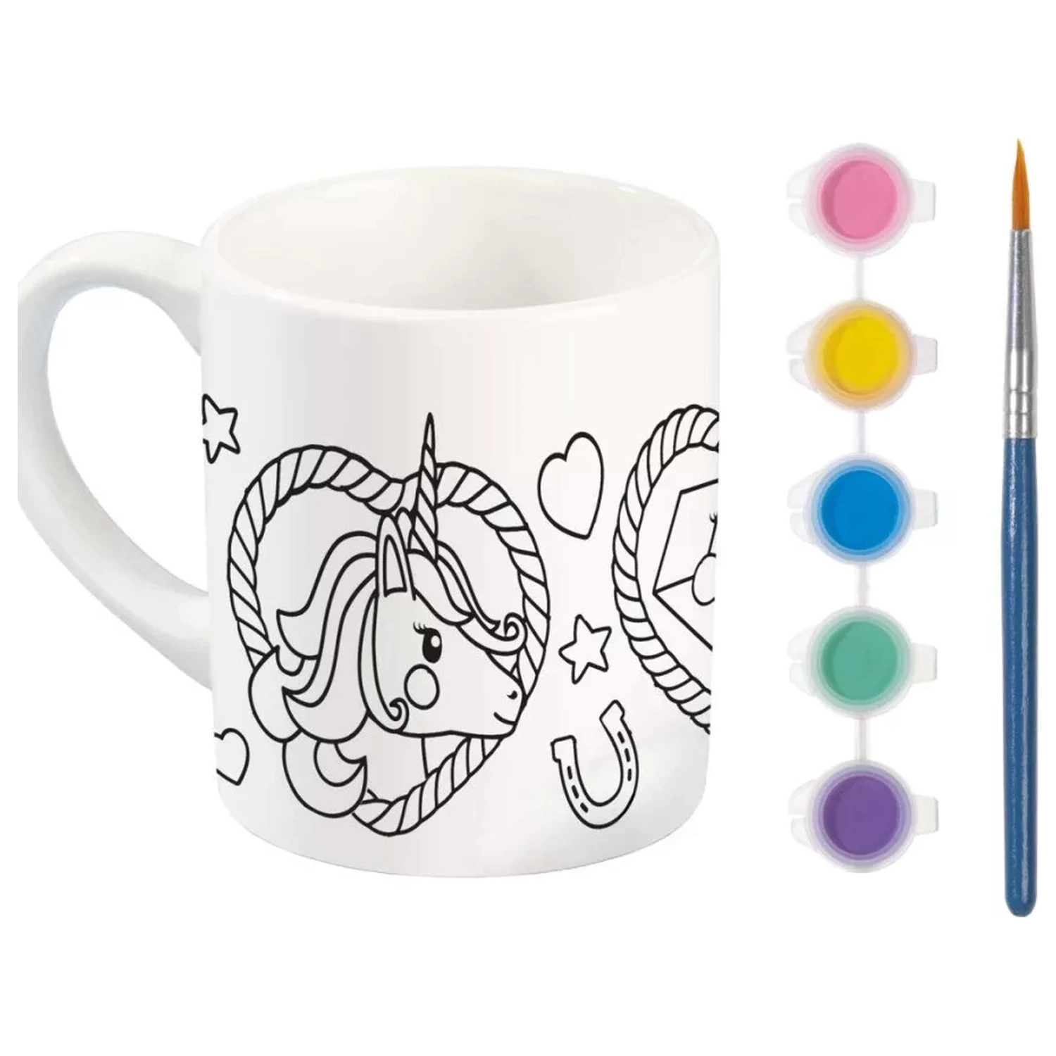 Unicorn Heart kubek z porcelany do malowania 235 ml zdjęcie produktu