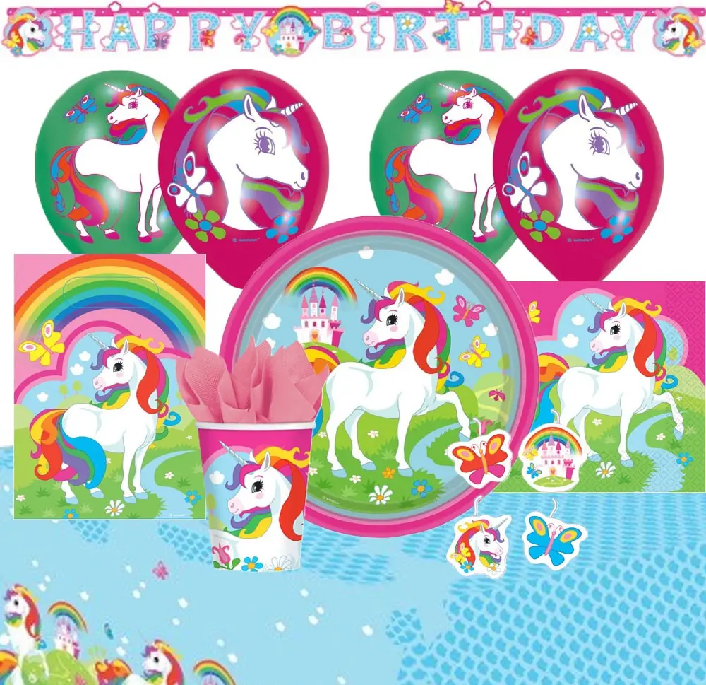 Zestaw imprezowy jednorożca 56 szt. zdjęcie produktu