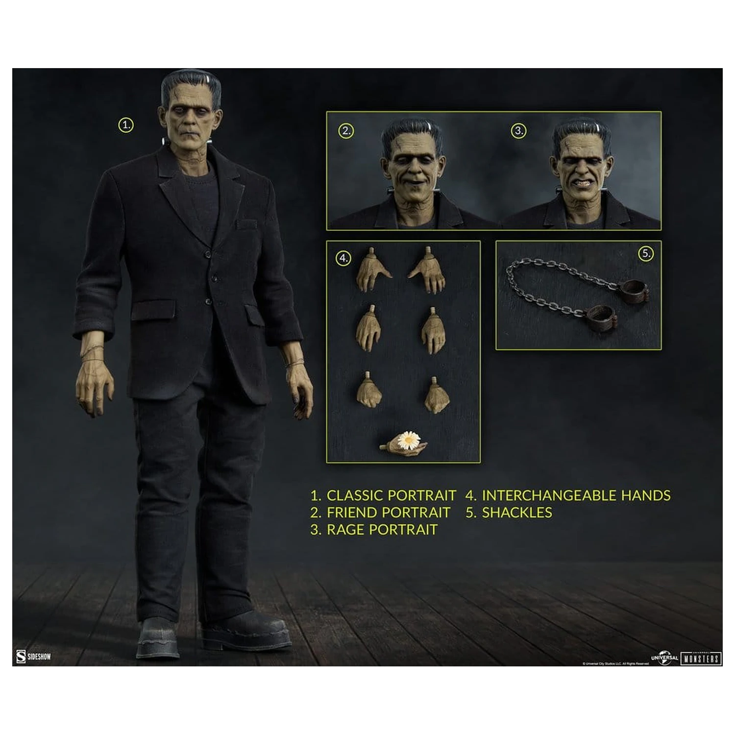Universal Monsters Figurka akcji 1/6 Frankenstein (Deluxe Edition) 33 cm zdjęcie produktu