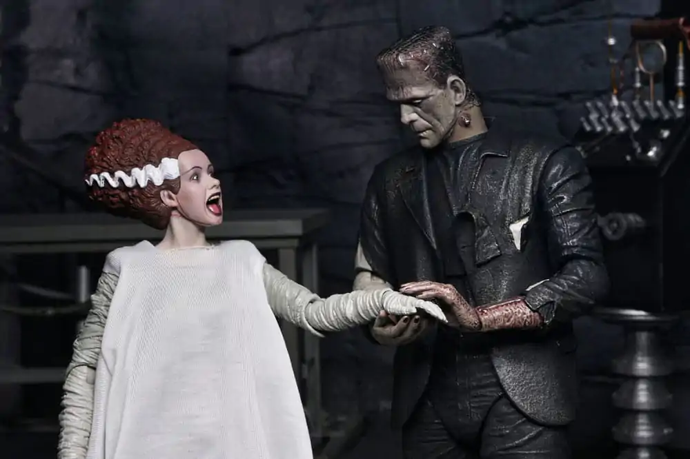 Figurki akcji Universal Monsters 2-pak Narzeczona Frankensteina 90. rocznica Potwór i Jego Ukochana 18 cm zdjęcie produktu