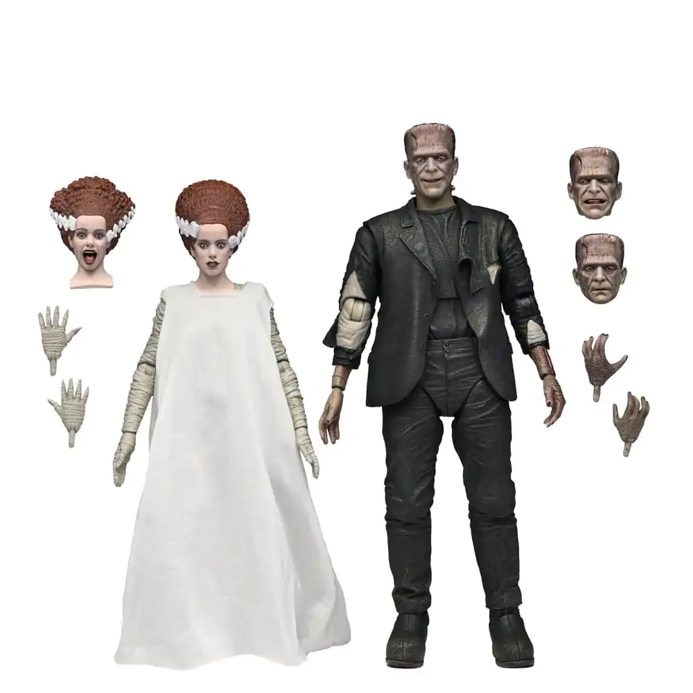 Figurki akcji Universal Monsters 2-pak Narzeczona Frankensteina 90. rocznica Potwór i Jego Ukochana 18 cm zdjęcie produktu