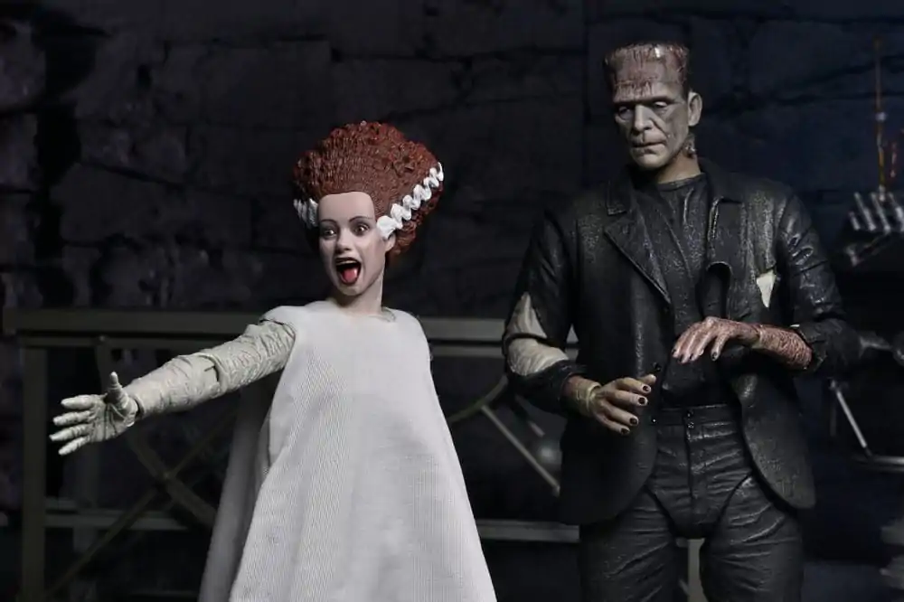 Figurki akcji Universal Monsters 2-pak Narzeczona Frankensteina 90. rocznica Potwór i Jego Ukochana 18 cm zdjęcie produktu