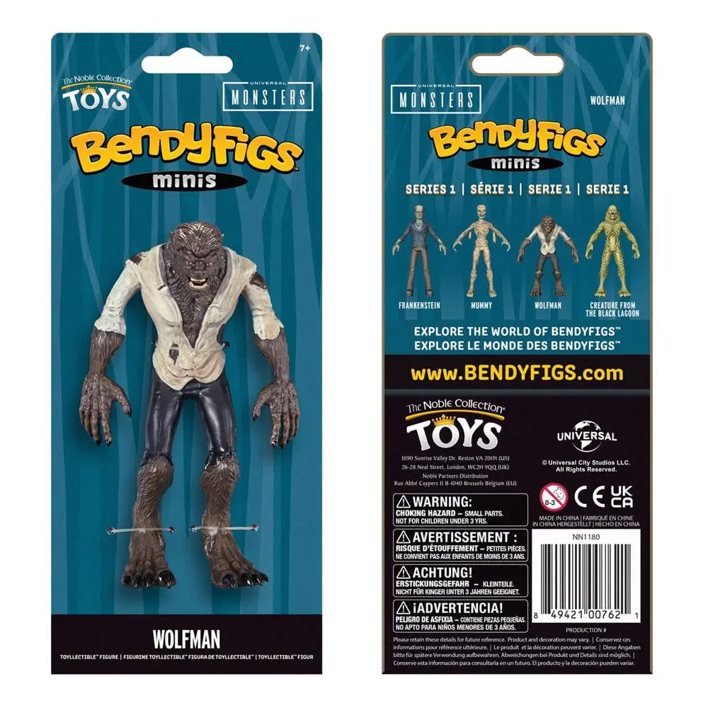Elastyczna figurka Universal Monsters Bendyfigs Wolfman 14 cm zdjęcie produktu