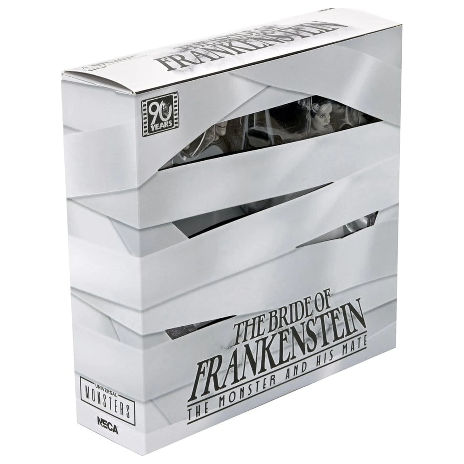 Universal Monsters 2-pak figurek Bride of Frankenstein 90th Anniversary The Monster & His Mate (B&W) 18 cm zdjęcie produktu