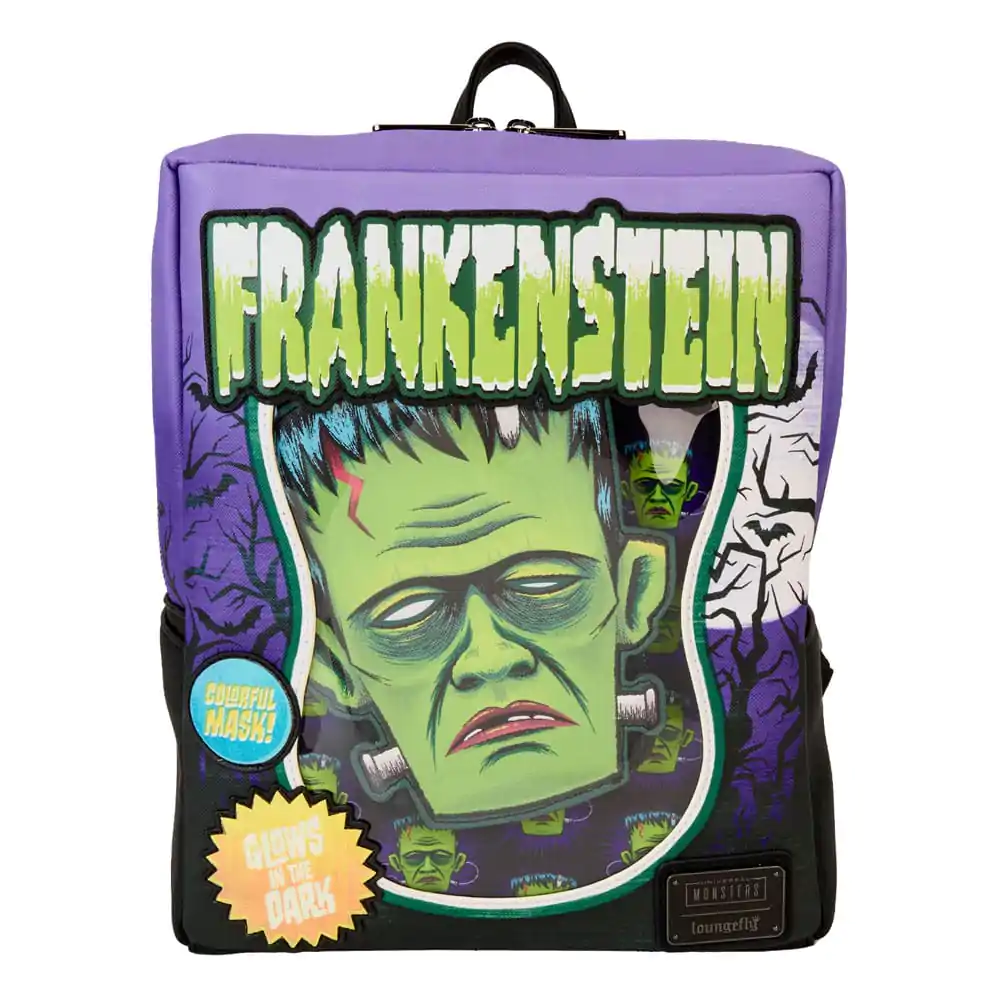 Uniwersalne Potwory od Loungefly Mini Plecak Frankenstein Neon Mask zdjęcie produktu