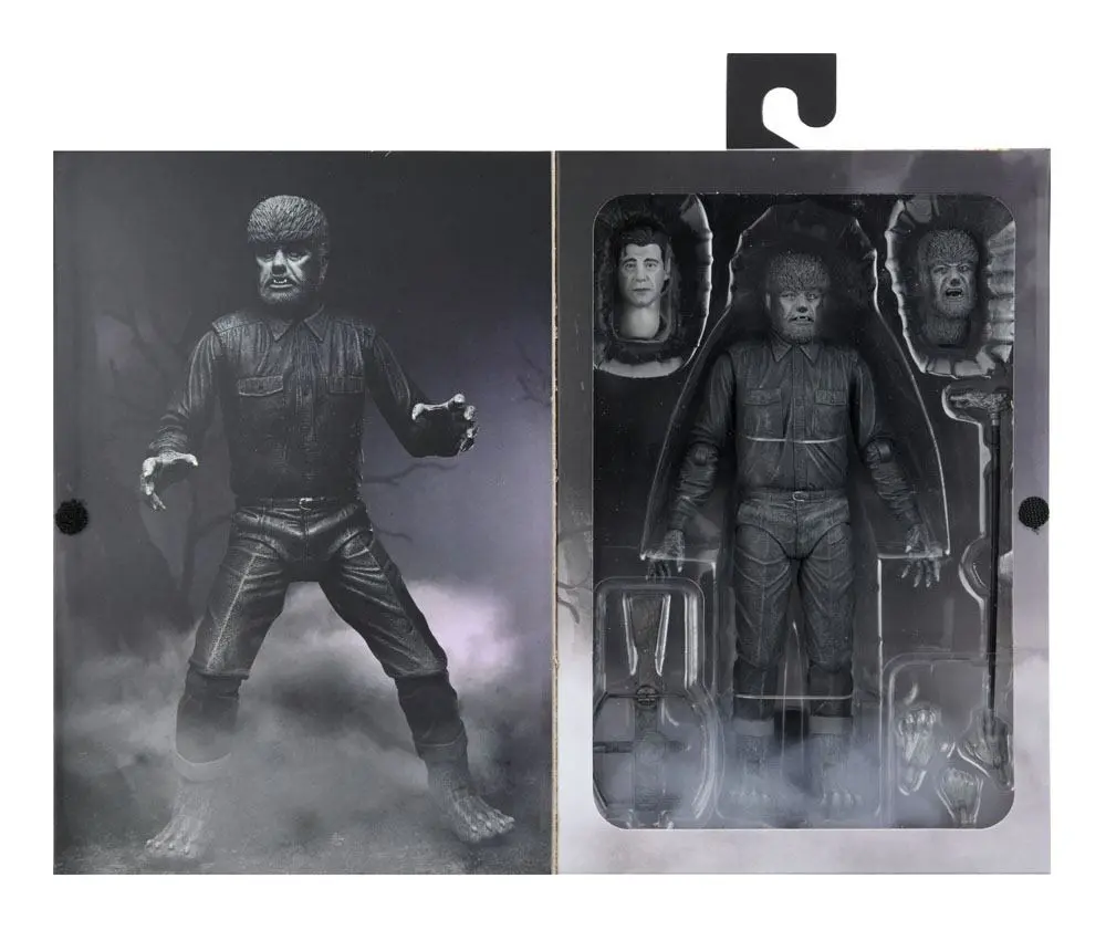 Universal Monsters Figurka Akcji Ultimate The Wolf Man (Black & White) 18 cm zdjęcie produktu