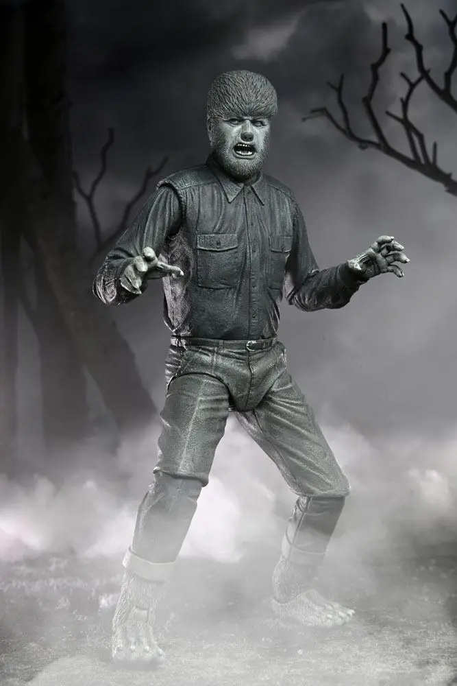 Universal Monsters Figurka Akcji Ultimate The Wolf Man (Black & White) 18 cm zdjęcie produktu