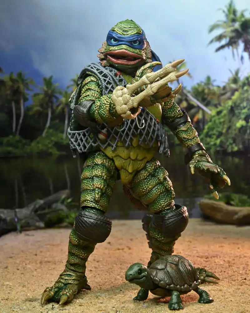 Universal Monsters x Teenage Mutant Ninja Turtles Figurka Akcji w Skali Leonardo jako Stwór 18 cm zdjęcie produktu