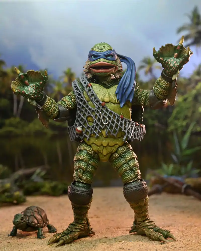 Universal Monsters x Teenage Mutant Ninja Turtles Figurka Akcji w Skali Leonardo jako Stwór 18 cm zdjęcie produktu