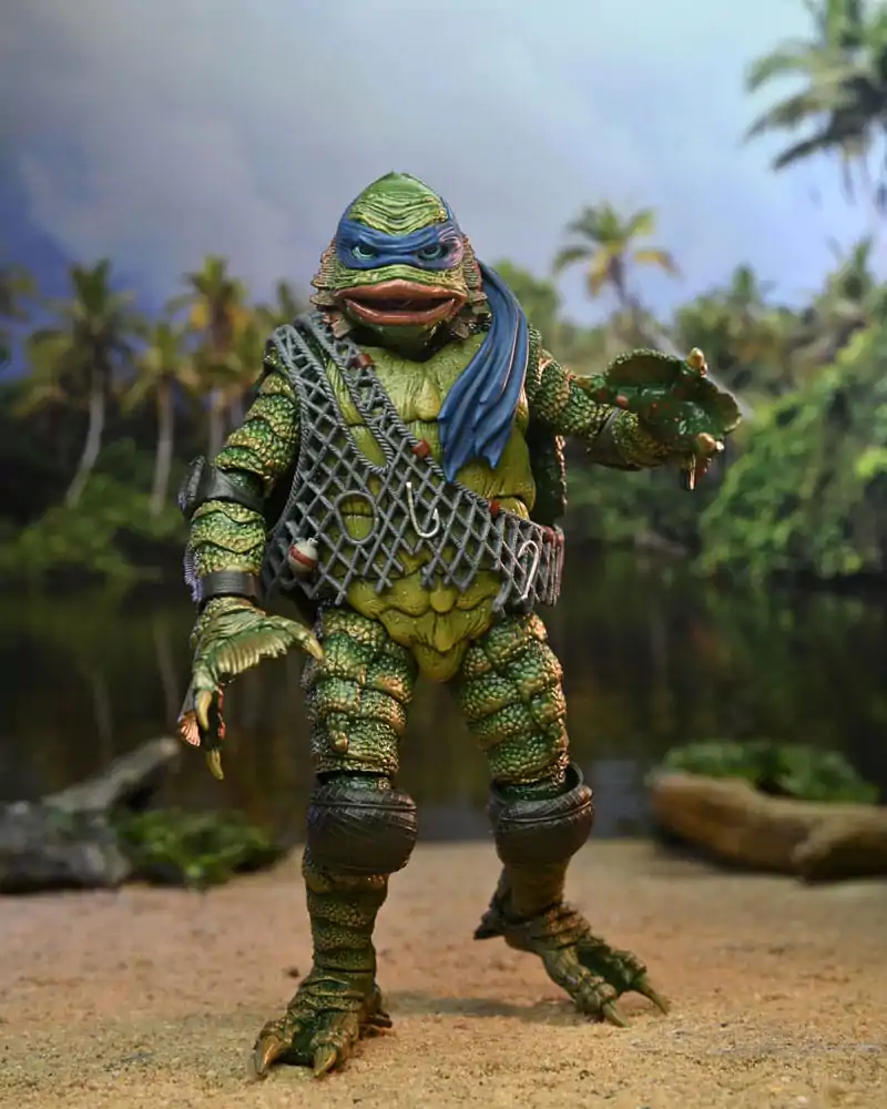 Universal Monsters x Teenage Mutant Ninja Turtles Figurka Akcji w Skali Leonardo jako Stwór 18 cm zdjęcie produktu