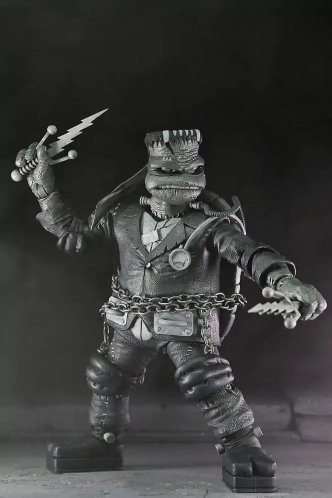 Universal Monsters x Teenage Mutant Ninja Turtles Figurki Akcji 4-Pack Żółwie Czarno-Białe 18 cm zdjęcie produktu