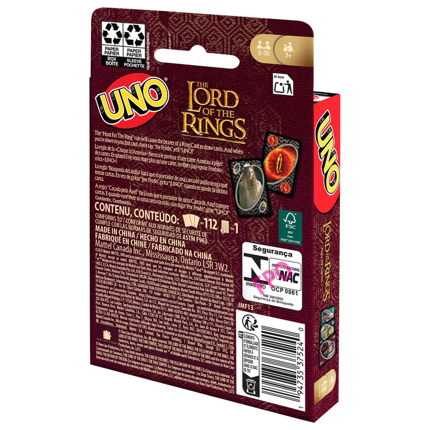 UNO Lord of the Rings gra karciana zdjęcie produktu