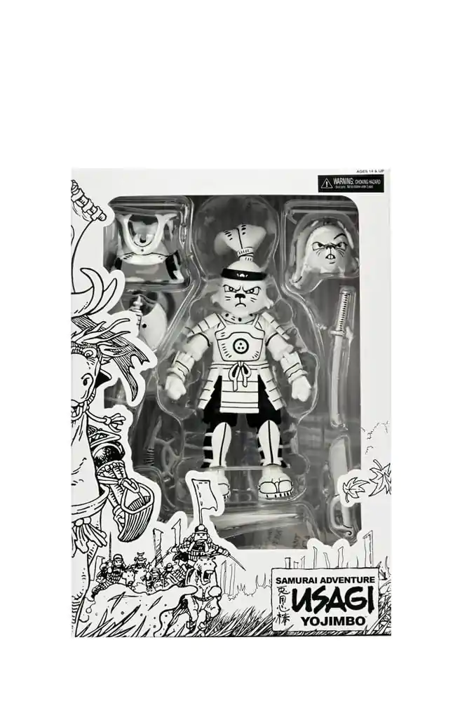 Usagi Yojimbo Figurka Akcji Samurai Usagi Yojimbo Black & White Figure 18 cm zdjęcie produktu