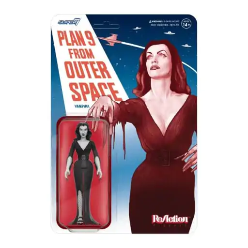 Vampira ReAction Figurka Akcji Fala 01 Vampira Plan 9 Skala Szarości 10 cm zdjęcie produktu