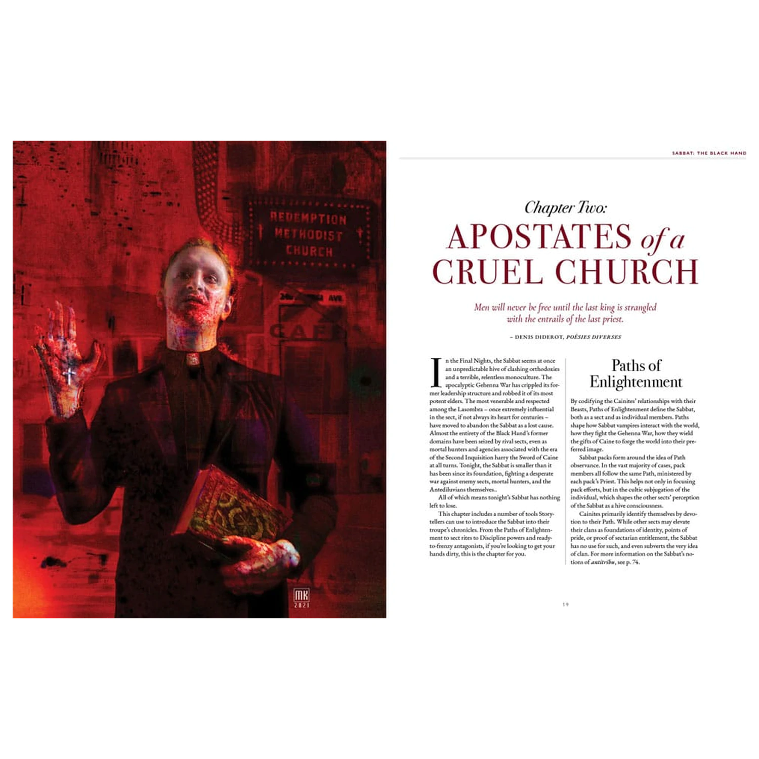 Vampire: The Masquerade 5th Edition RPG książka Sabbat: The Black Hand Sourcebook *Angielska Wersja* zdjęcie produktu